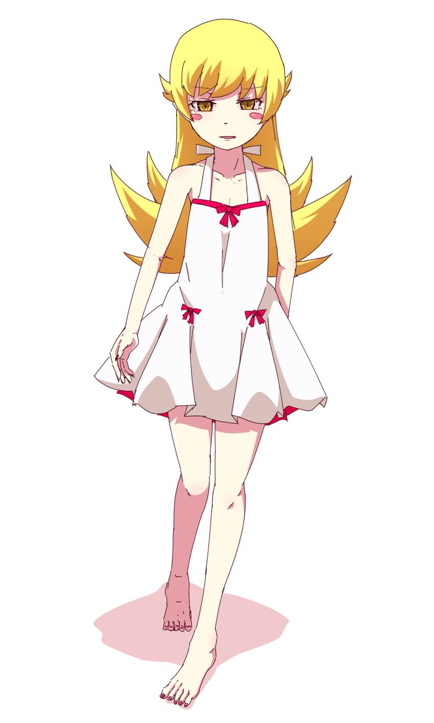 oshino shinobu (monogatari) drawn by neotame_(lic-lac-sora)