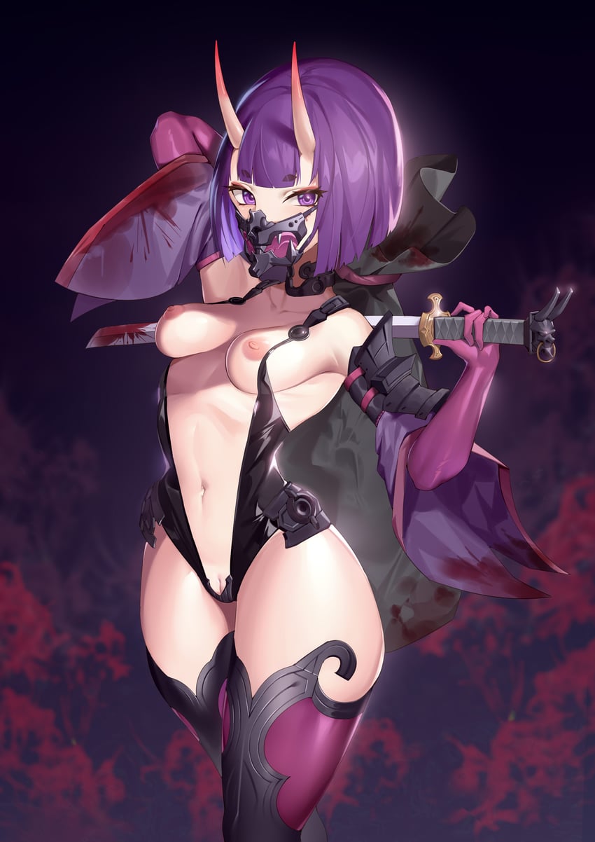 shuten douji (fate and 2 more) drawn by jingb_dx