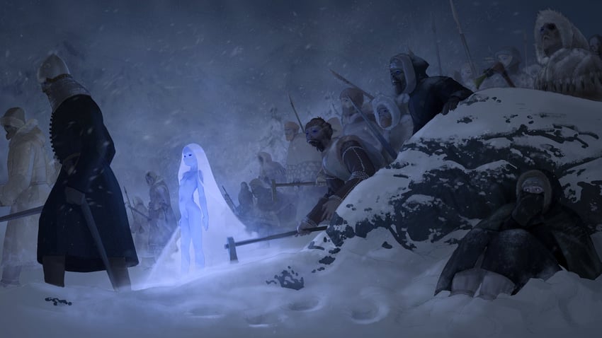 white walker and wight (a song of ice and fire) drawn by wass_nonnam