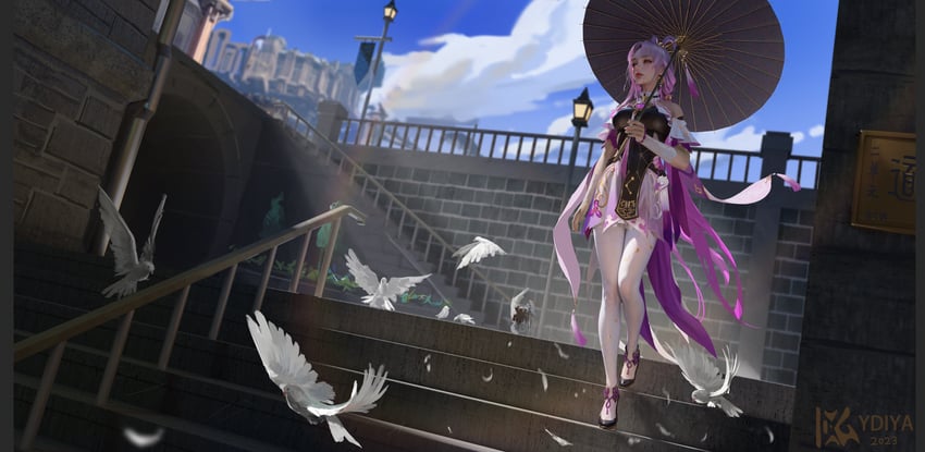 fu xuan (honkai and 1 more) drawn by ydiya