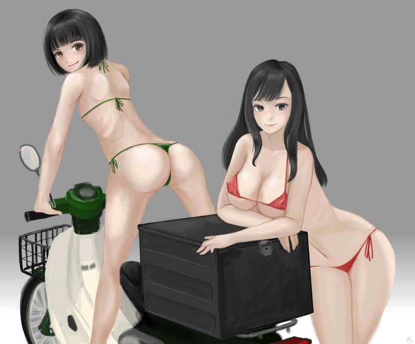 koguma and reiko (super cub) drawn by count0x00
