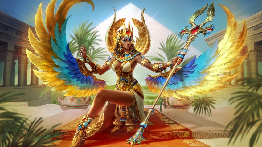 isis (smite) drawn by simon_eckert