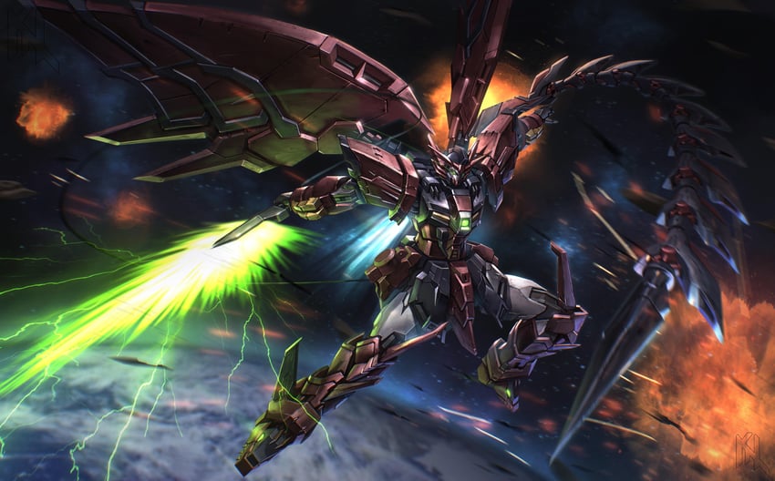gundam epyon (gundam and 1 more) drawn by porukima