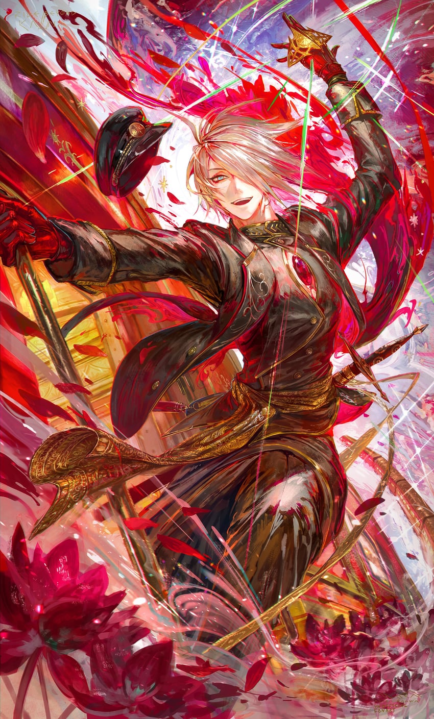 karna (fate and 1 more) drawn by egawa_akira