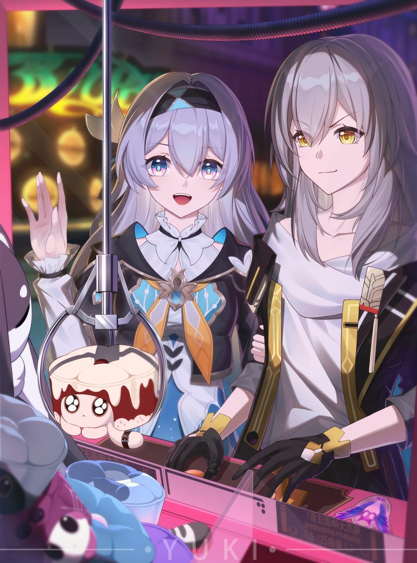 trailblazer, firefly, stelle, kafka, and clara (honkai and 1 more) drawn by yuki_xiao