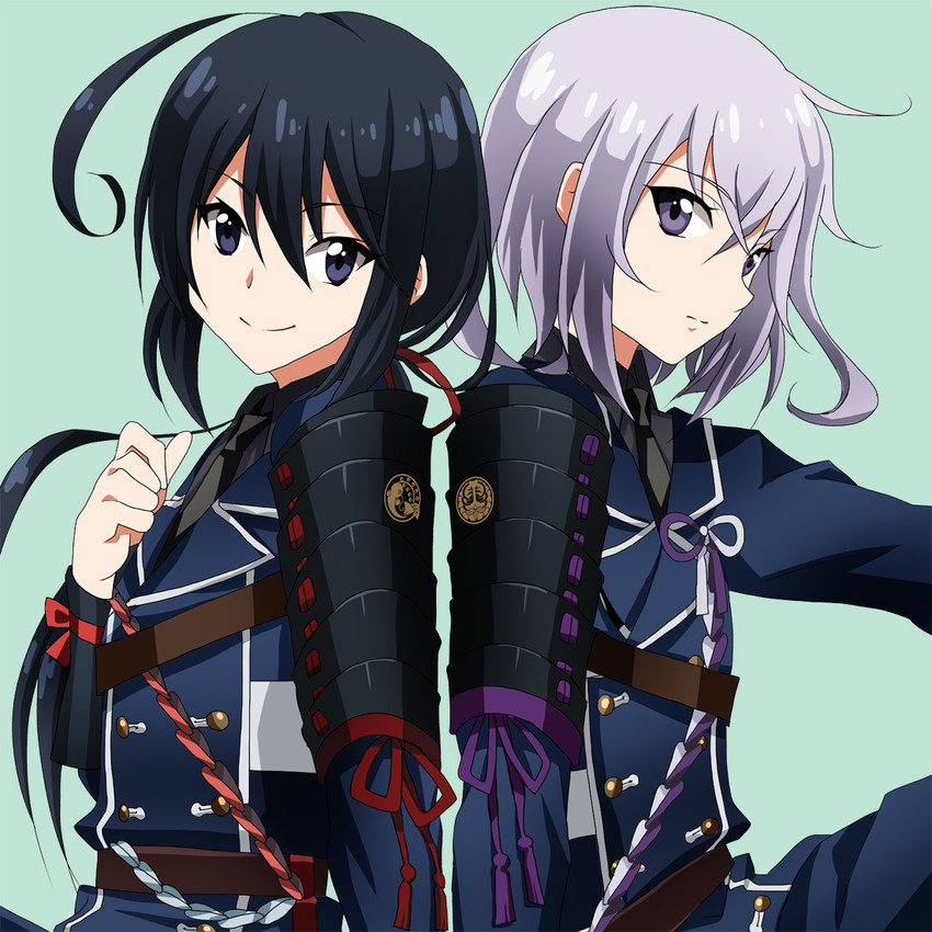 namazuo toushirou and honebami toushirou (touken ranbu) drawn by masako_(sabotage-mode)