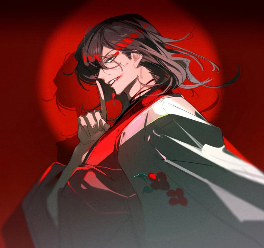 vox akuma (nijisanji and 1 more) drawn by fandangyu