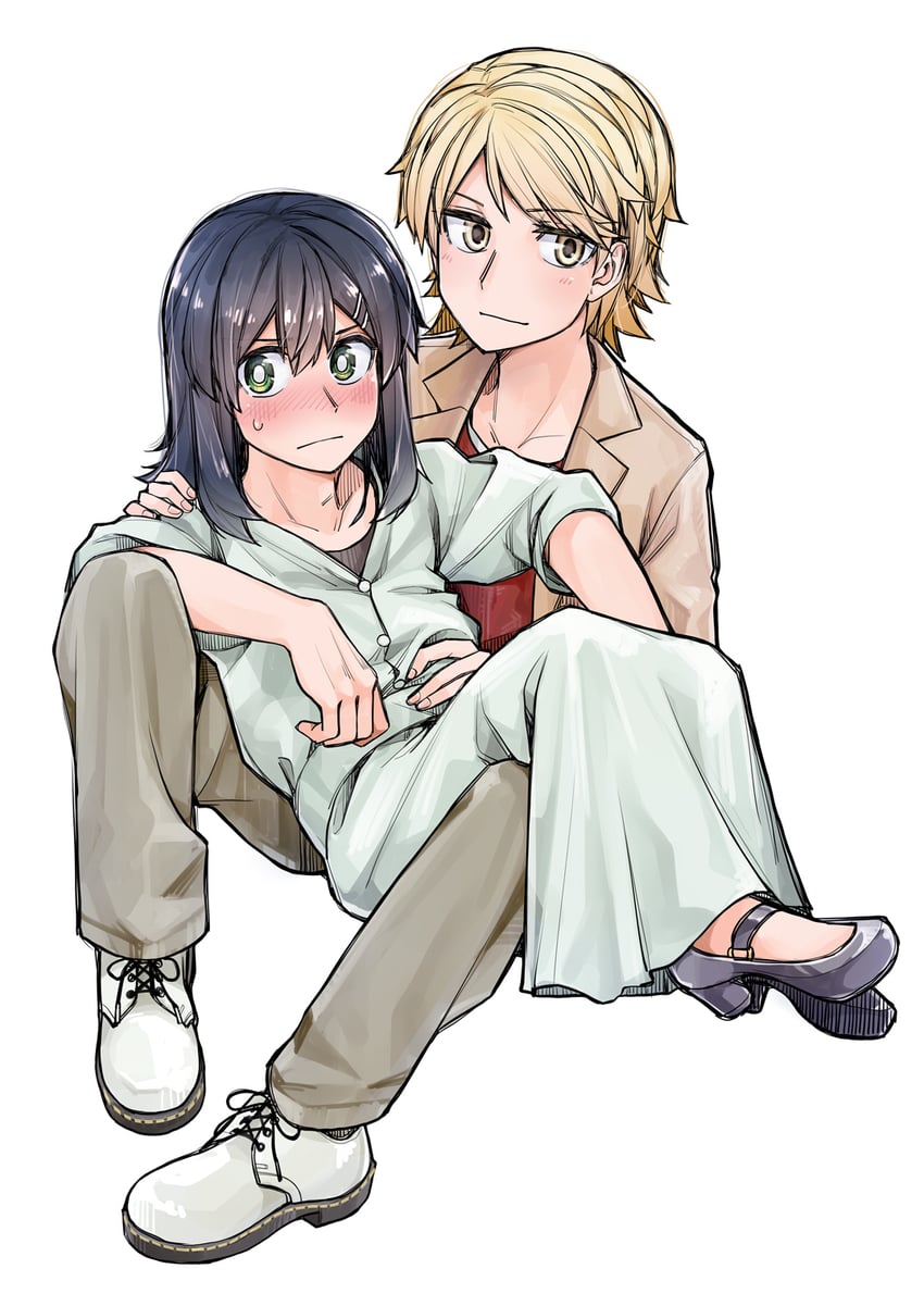 rindou hazuki and akizakura iori (ikemen joshi to josou danshi) drawn by tadd_(tatd)