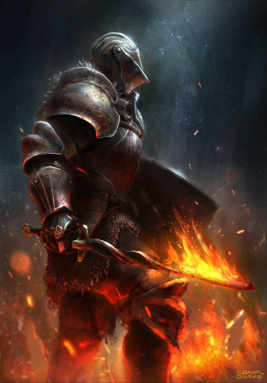 ashen one (dark souls and 1 more) drawn by conor_burke