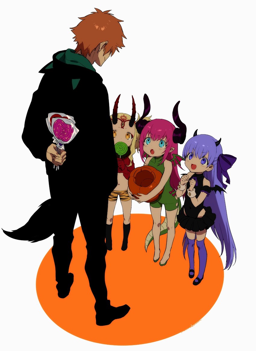 bb, elizabeth bathory, ibaraki douji, and robin hood (fate and 1 more) drawn by namakawa