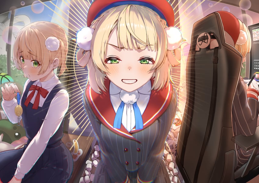 shigure ui (indie virtual youtuber) drawn by yoruta_(yossy_puyo_holo)