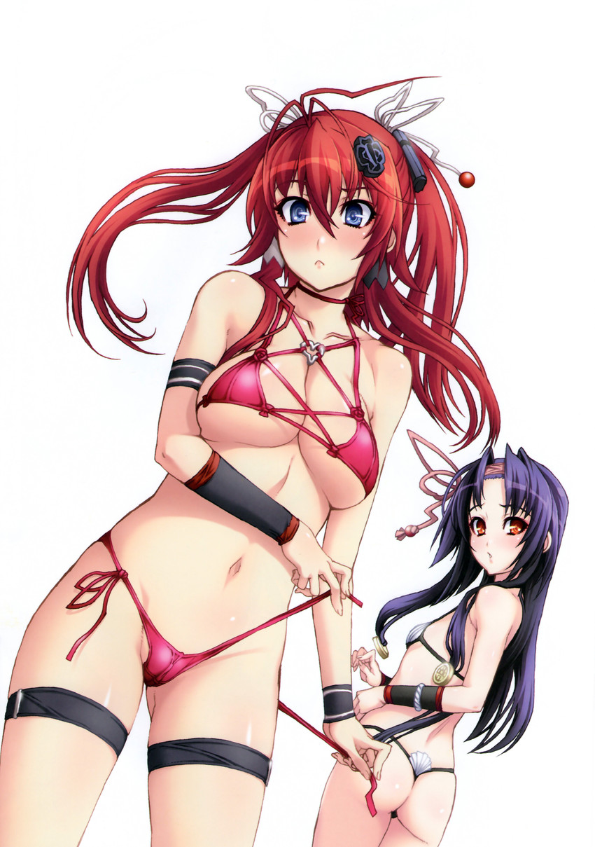 yagyuu juubei and sanada yukimura (hyakka ryouran samurai girls) drawn by nishii_(damnedrive)