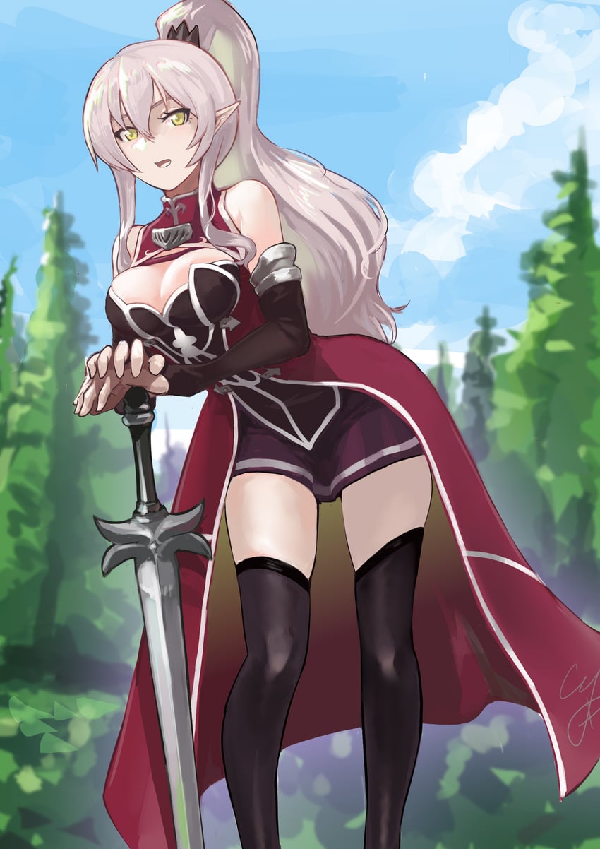 ariane glenys maple (gaikotsu kishi-sama tadaima isekai e odekake-chuu) drawn by cyk_(cyk451)
