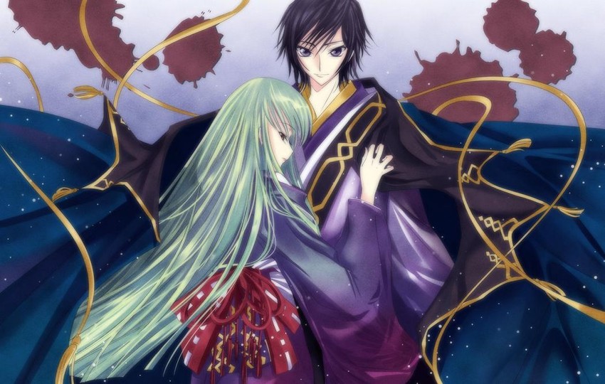 c.c. and lelouch vi britannia (code geass) drawn by meimi_k