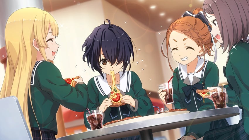 takigawa miu, fujima sakura, kono miyako, and hiiragi tsubomi (22/7 and 1 more)