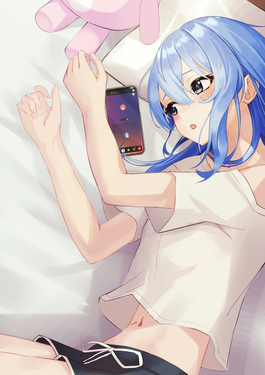 hoshimachi suisei (hololive and 1 more) drawn by smallpine_7
