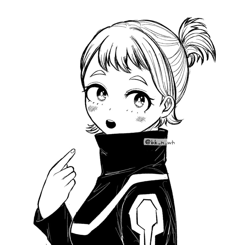 uraraka ochaco (boku no hero academia) drawn by bk_n_wh