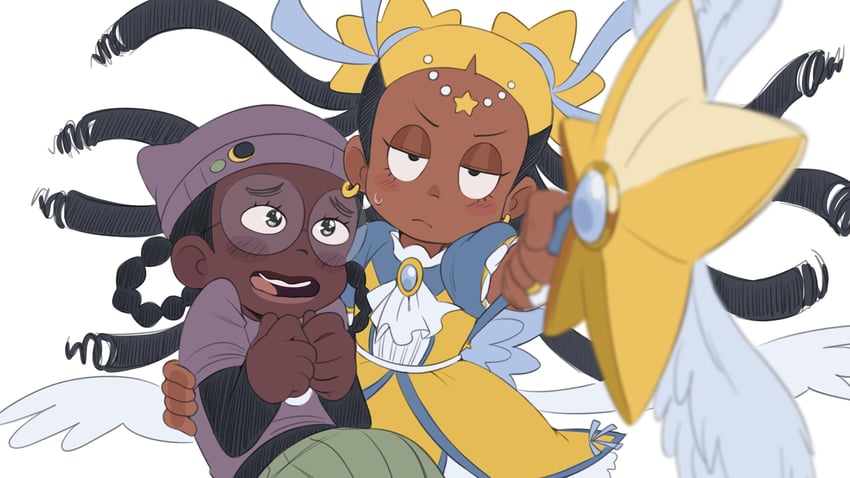 aika, star guardian: guardian of the stars, and zira (i don't want to be a magical girl) drawn by kiana_mai