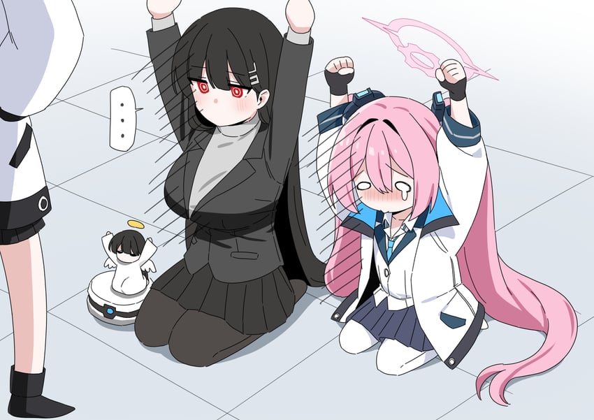 rio and koyuki (blue archive) drawn by b.t._(boob_tong)
