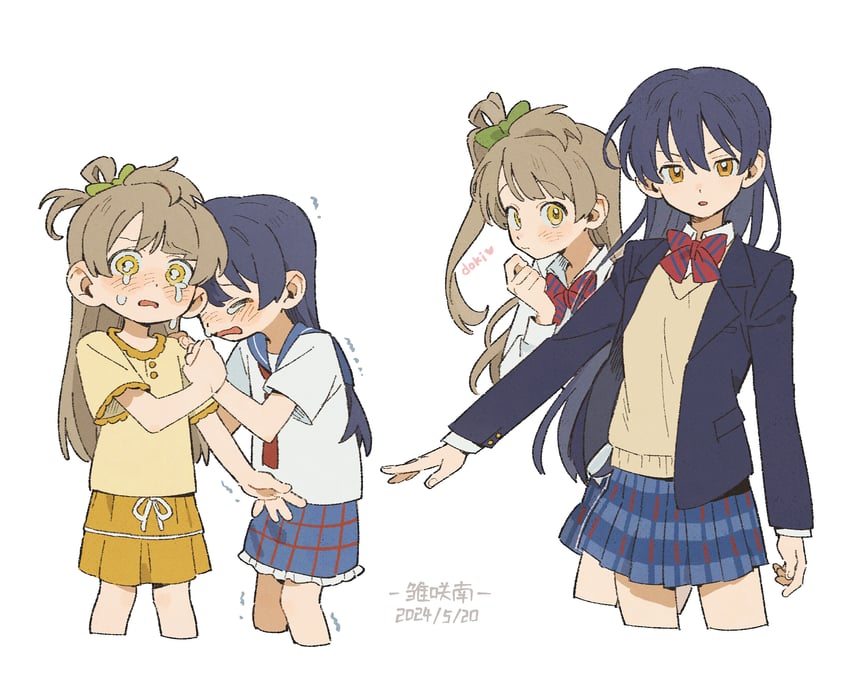 sonoda umi and minami kotori (love live! and 1 more) drawn by minamip