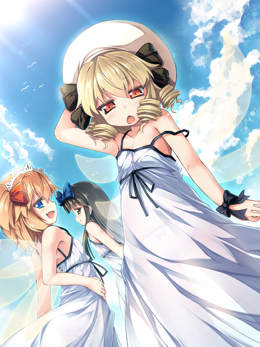 star sapphire, luna child, and sunny milk (touhou) drawn by chima_q