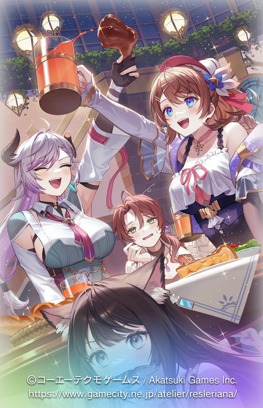 resna sternenlicht, valeria, izana kokoschka, and heidi (atelier and 1 more) drawn by esukee