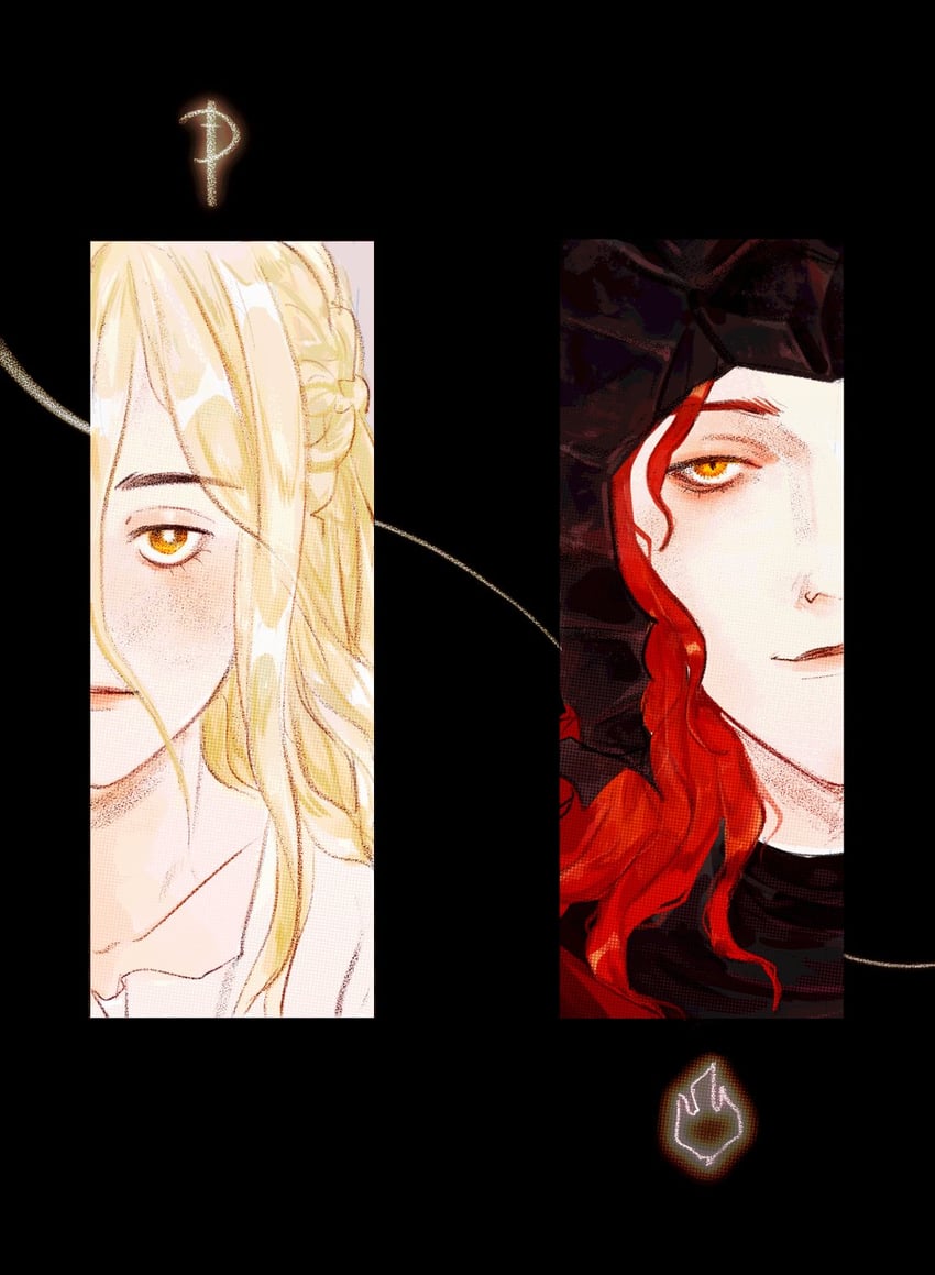 miquella and messmer the impaler (elden ring and 1 more) drawn by gn4aff