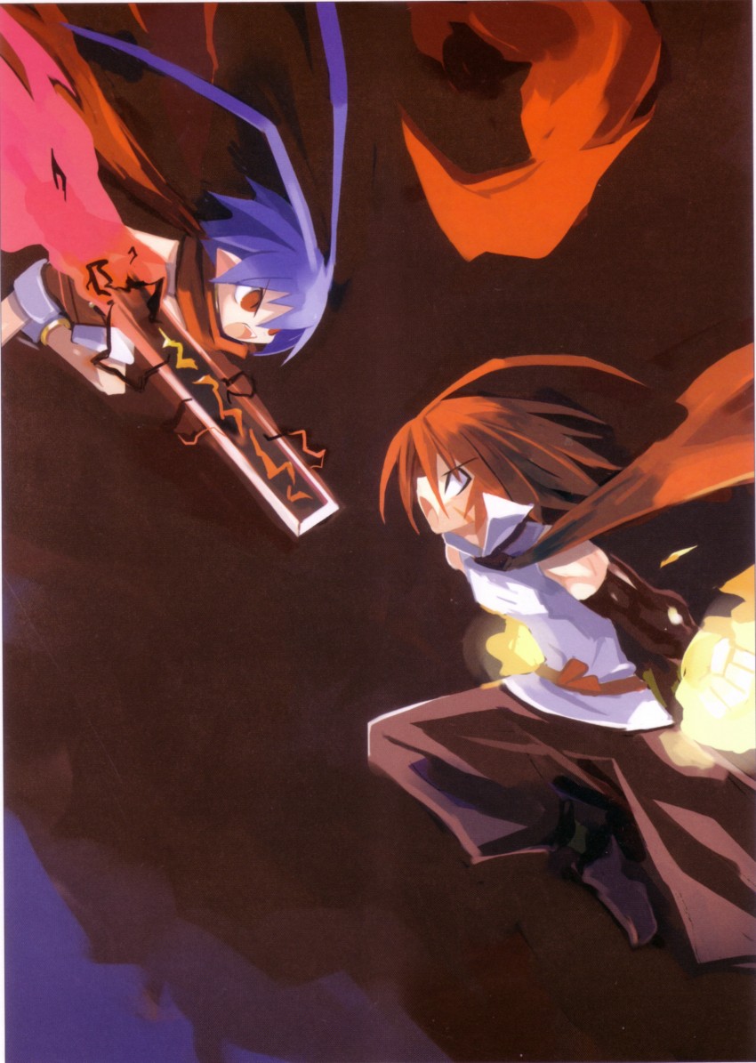laharl and adell (disgaea and 1 more) drawn by harada_takehito