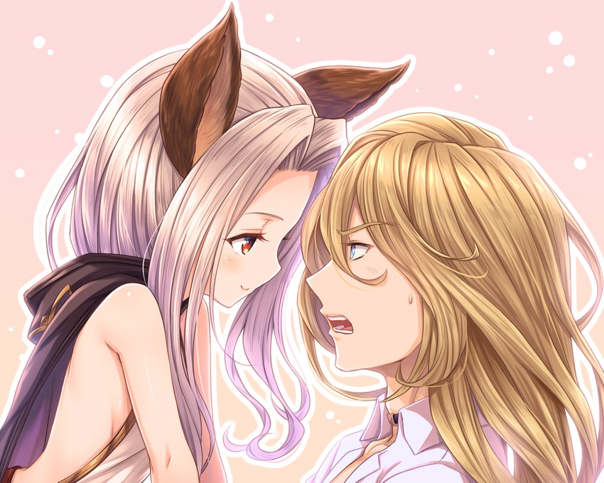 scathacha and naoise (granblue fantasy) drawn by tomo_(tmtm_mf_mf)