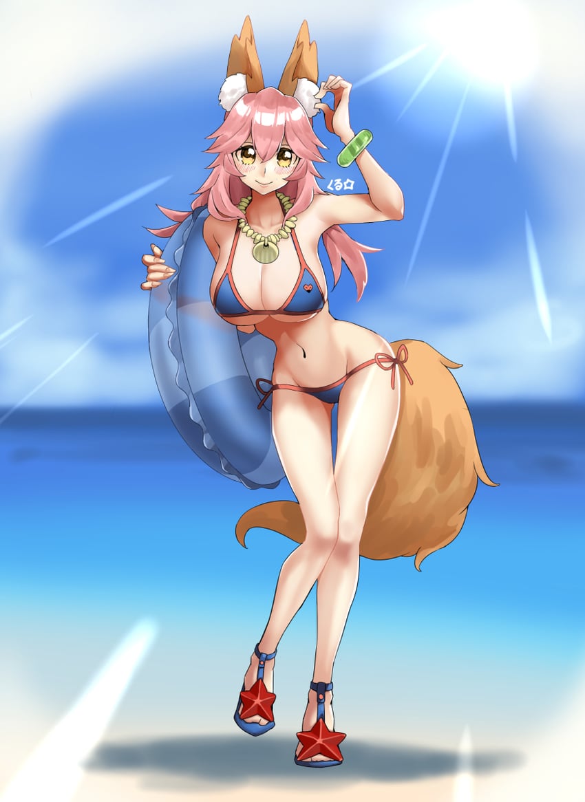 tamamo and tamamo no mae (fate and 1 more) drawn by stst151553