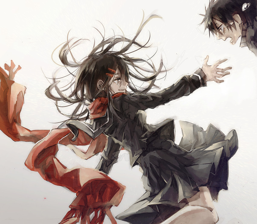 tateyama ayano and kisaragi shintarou (kagerou project) drawn by daasaki