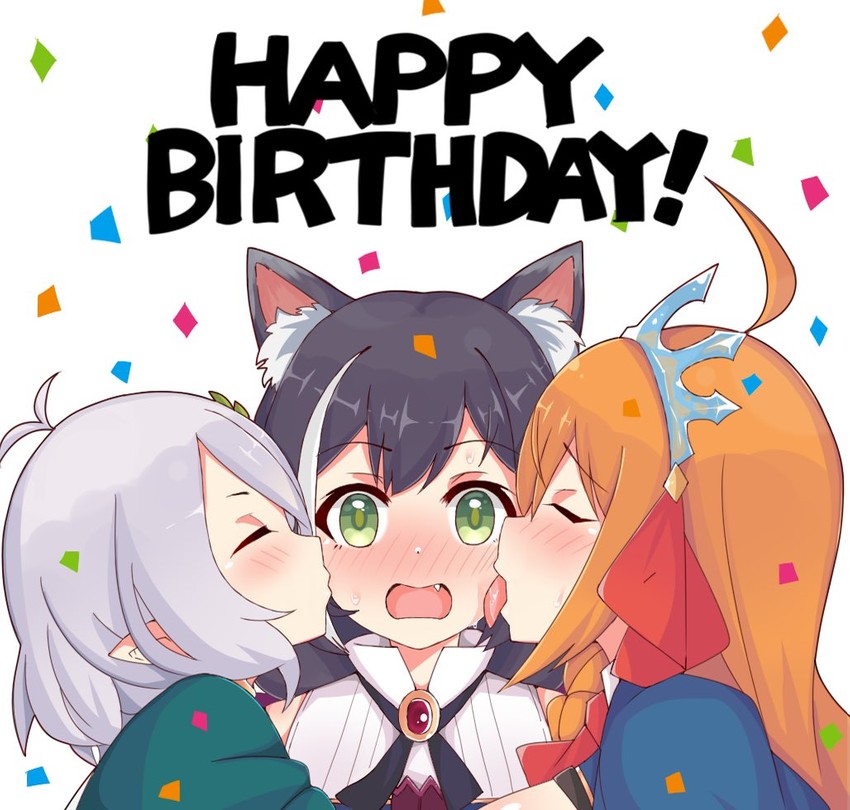 karyl, kokkoro, and pecorine (princess connect!) drawn by k-y