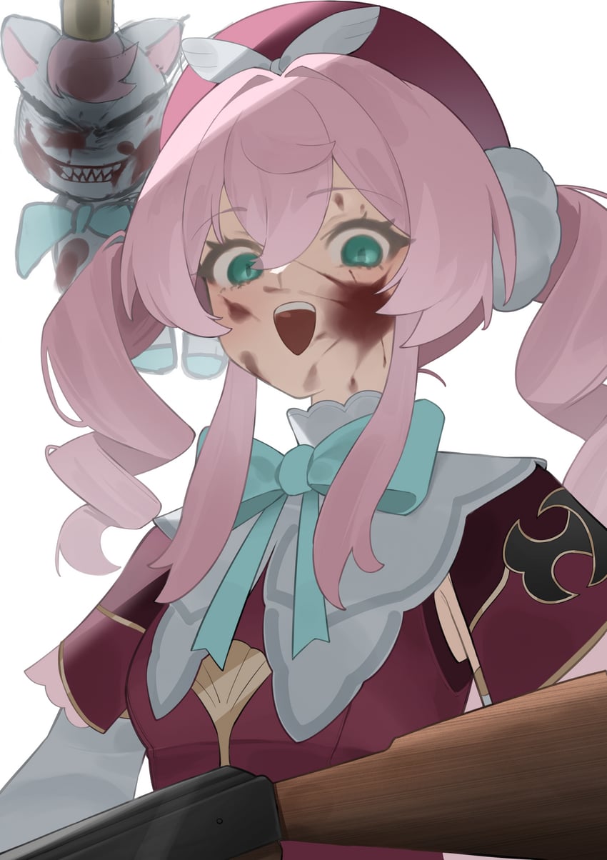 hyacine and little ica (honkai and 1 more) drawn by flasso
