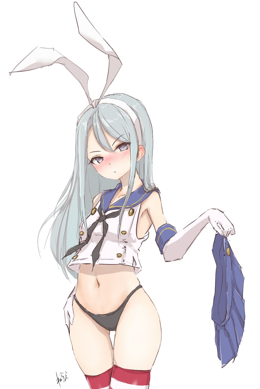 shimakaze and sagiri (kantai collection) drawn by neve_(morris-minicooper)