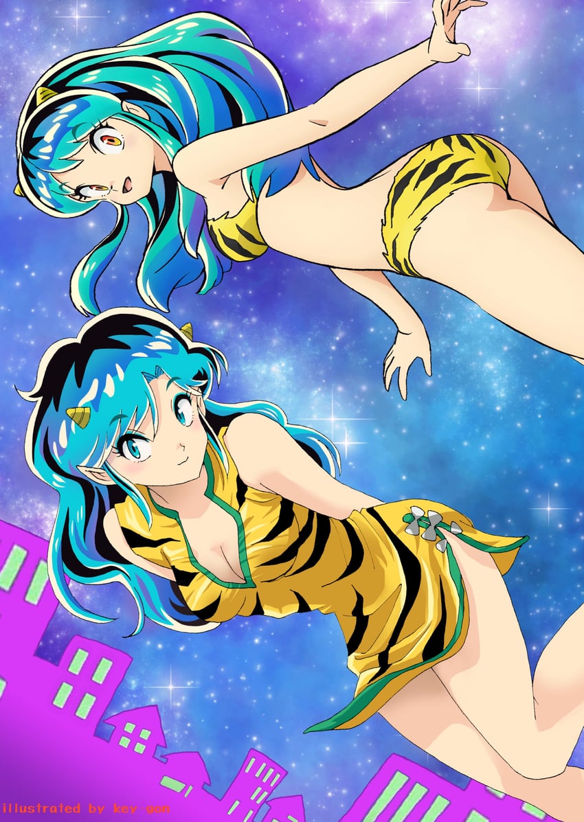 lum and lum's mother (urusei yatsura) drawn by jian_yin
