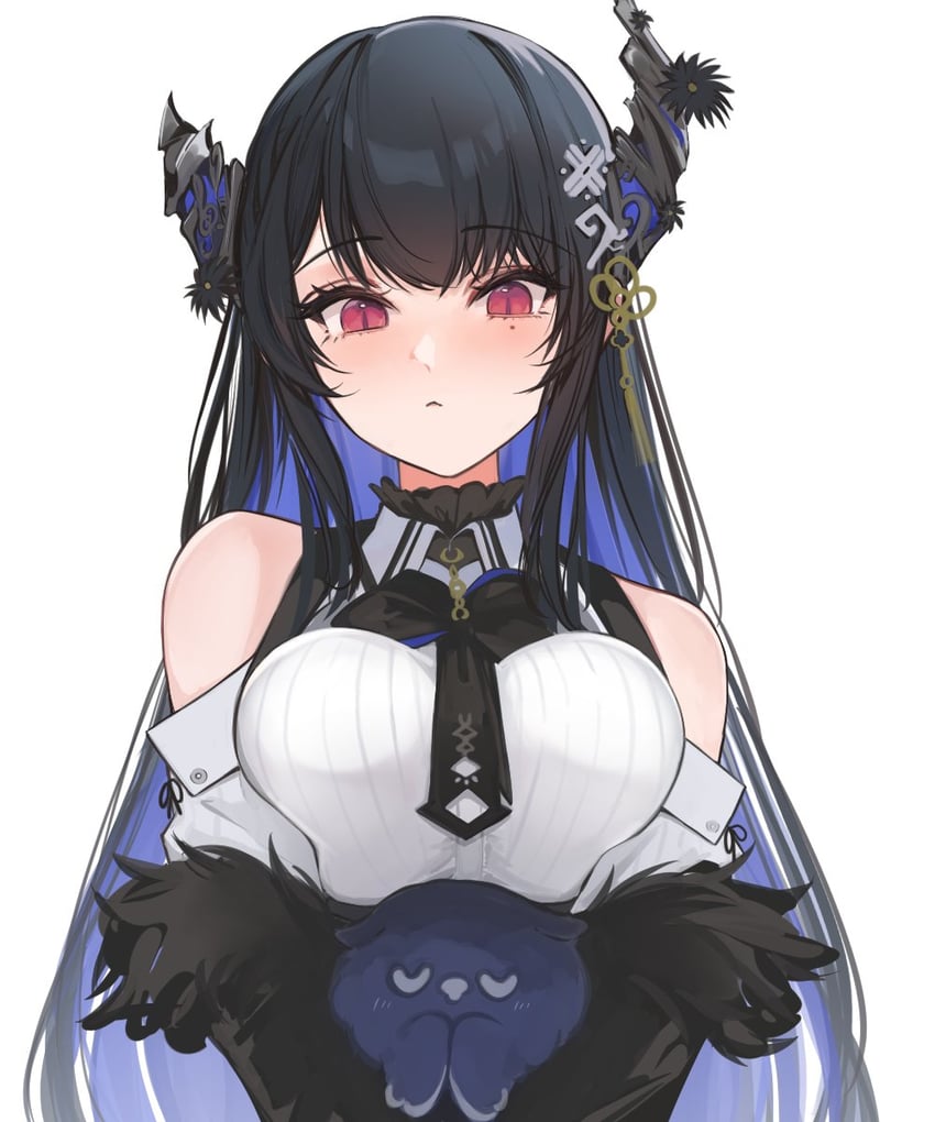 nerissa ravencroft and jailbird (hololive and 1 more) drawn by shou3_2