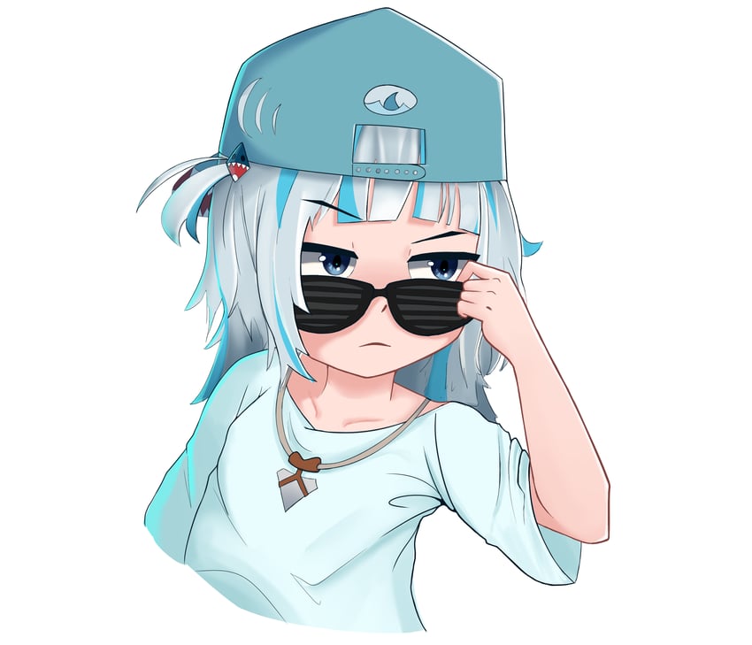 gawr gura (hololive and 1 more) drawn by goatspunk