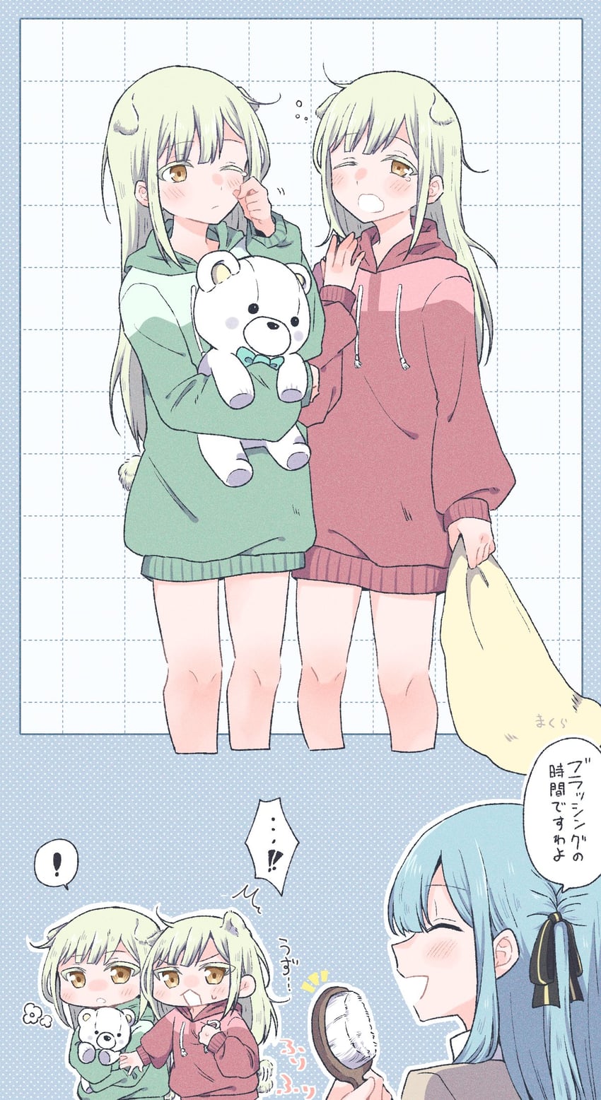 togawa sakiko, wakaba mutsumi, and mortis (bang dream! and 1 more) drawn by nago_(hasakimati)