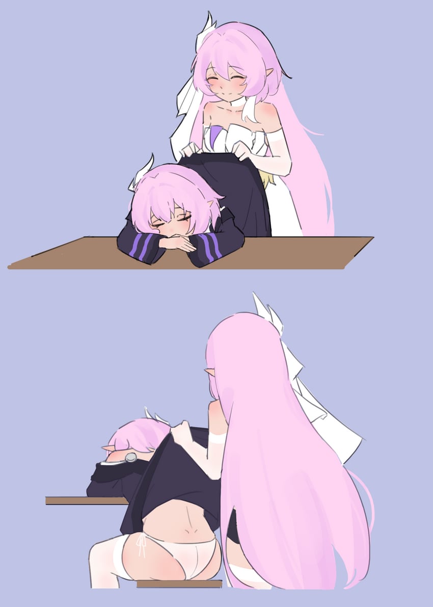 elysia, cyrene, inoue marina, and yanning (honkai and 2 more) drawn by lty-d