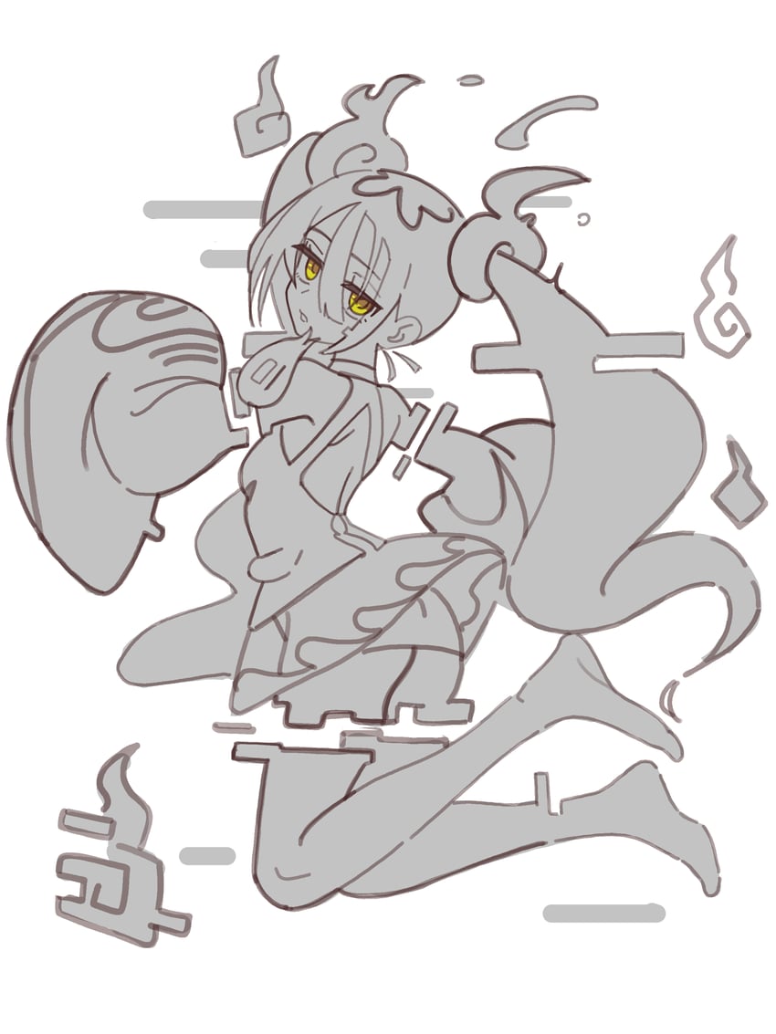 hatsune miku and ghost miku (pokemon and 2 more) drawn by rehu_(astd5787)