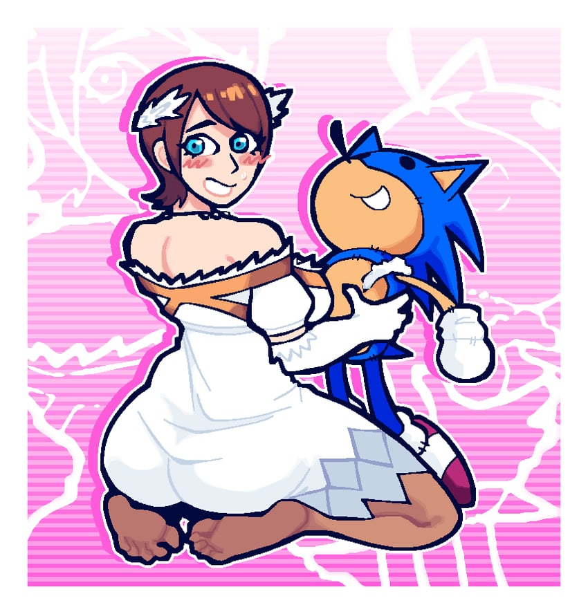sonic the hedgehog and princess elise the third (sonic and 1 more) drawn by ceddrawsnear