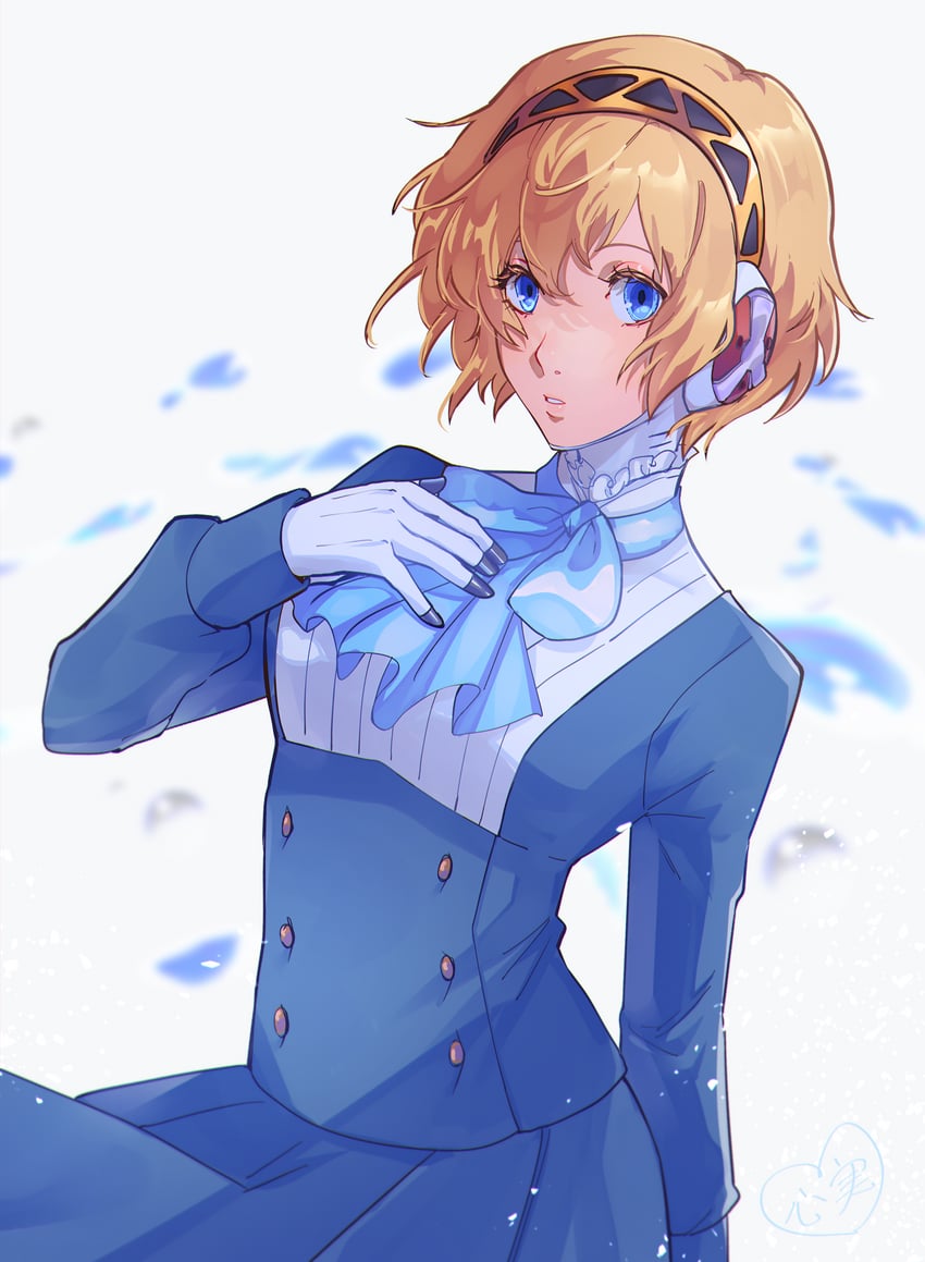 aigis (persona and 2 more) drawn by kokomi_(aniesuakkaman)