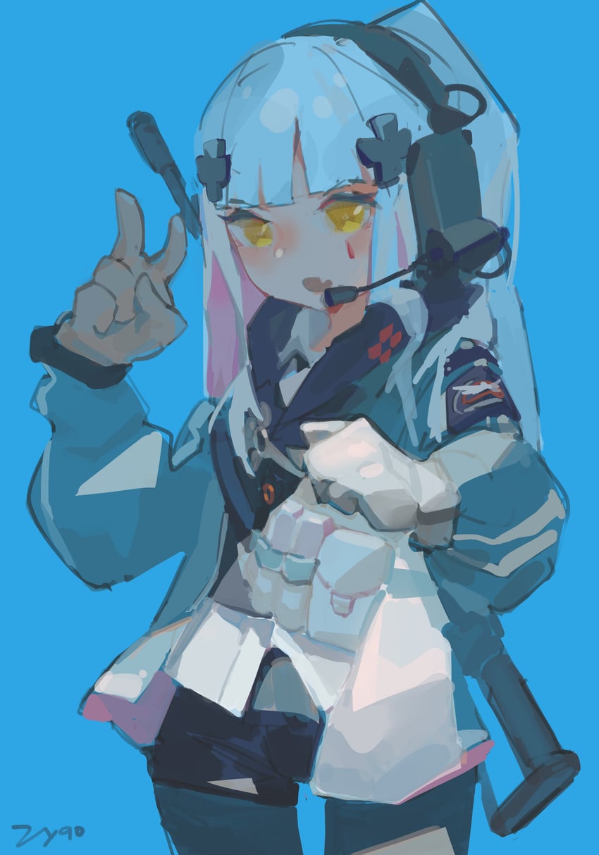 hk416 and agent 416 (girls' frontline and 1 more) drawn by zygocactus