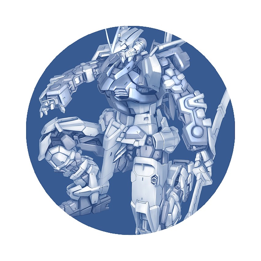 gundam astray red frame (gundam and 2 more) drawn by kou_(mechalog)
