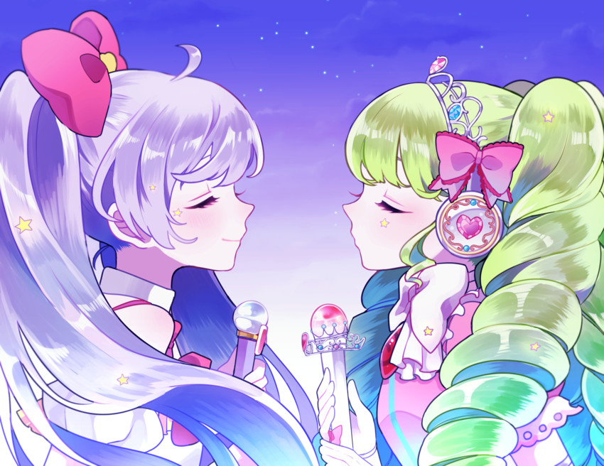 manaka laala and falulu (pretty series and 1 more) drawn by biskekun