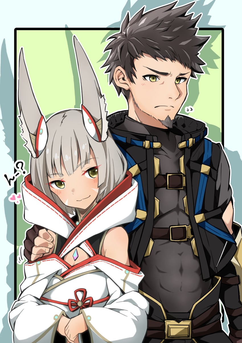 nia and rex (xenoblade chronicles and 1 more) drawn by highena