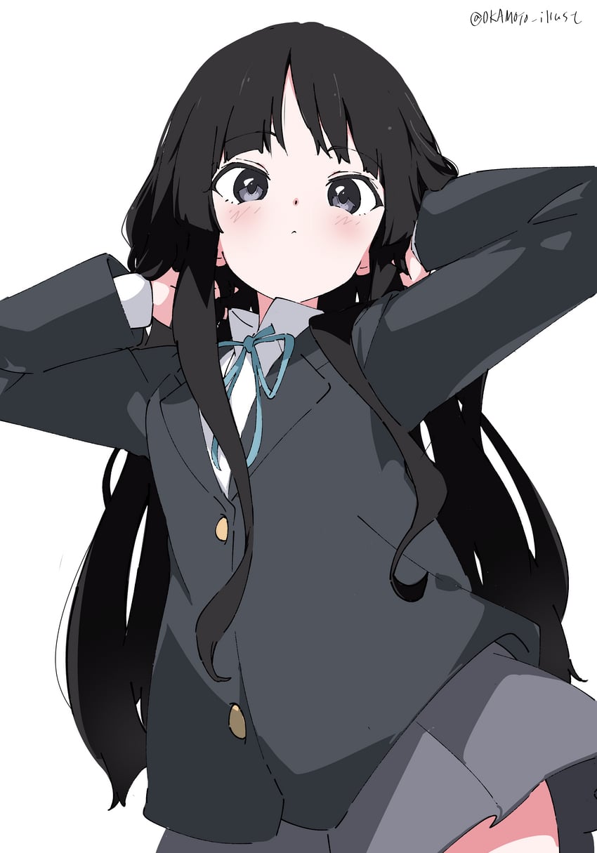 akiyama mio (k-on!) drawn by white_gorilla_(okamoto)