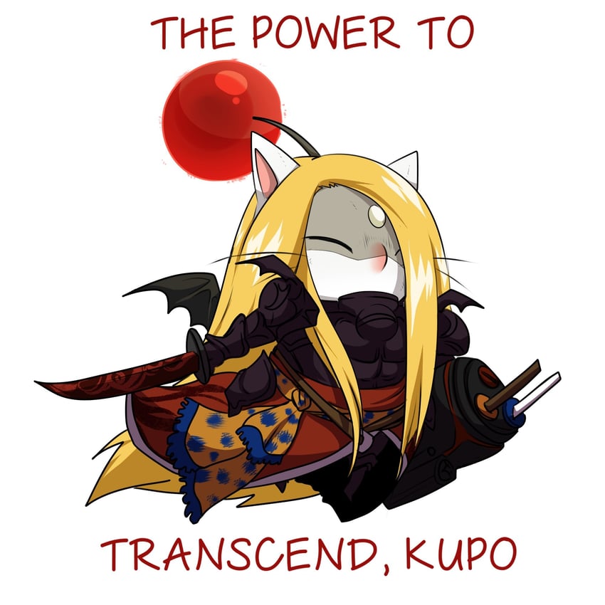 moogle and zenos yae galvus (final fantasy and 1 more) drawn by ishmi