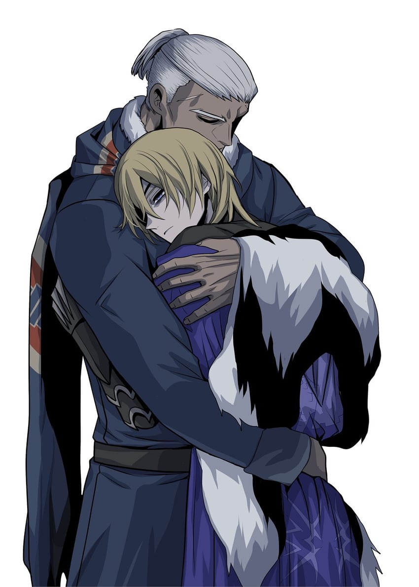 dimitri alexandre blaiddyd and dedue molinaro (fire emblem and 1 more) drawn by megubiru