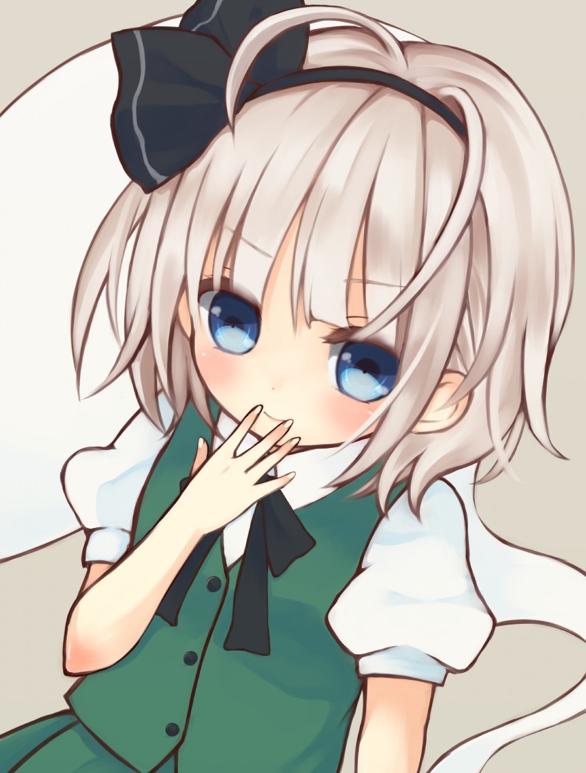 konpaku youmu (touhou) drawn by purin_jiisan